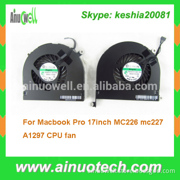 Laptop cpu cooling fan for Macbook Pro 17inch A1297 MC226 mc227 laptop internal fan mainboard cooler